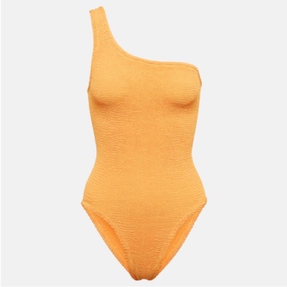 Hunza G Other - Hunza G Nancy One Shoulder One Piece Swimsuit Orange